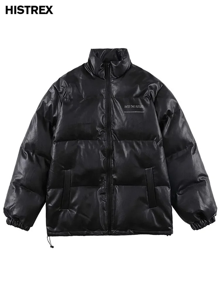 

Брендовая мужская парка, зимние толстые парки с воротником-стойкой, теплое однотонное пальто в стиле хип-хоп, Женская парка-пуховик 2023 стандарта