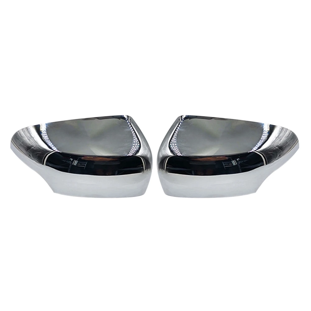 

Car Chrome Rearview Mirror Cover Trim Frame Side Mirror Caps Replacement for Ford Everest 2016-2020 Ranger 2012-2018