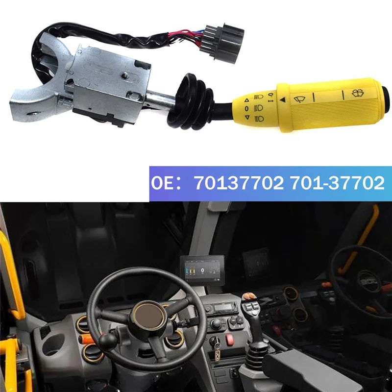 Переключатель поворотного сигнала для правой руки и колонны дворника стебель JCB