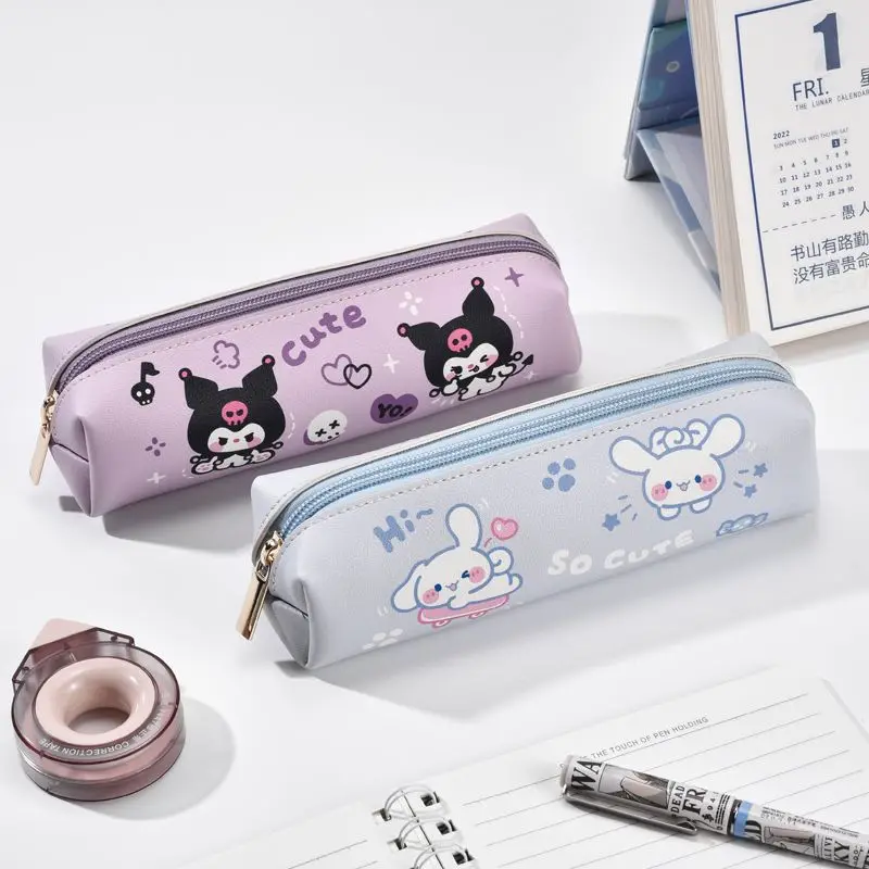 Марлевый пенал Kuromi Sanrio Cinnamoroll Little Twin Stars портативная коробка для канцелярских