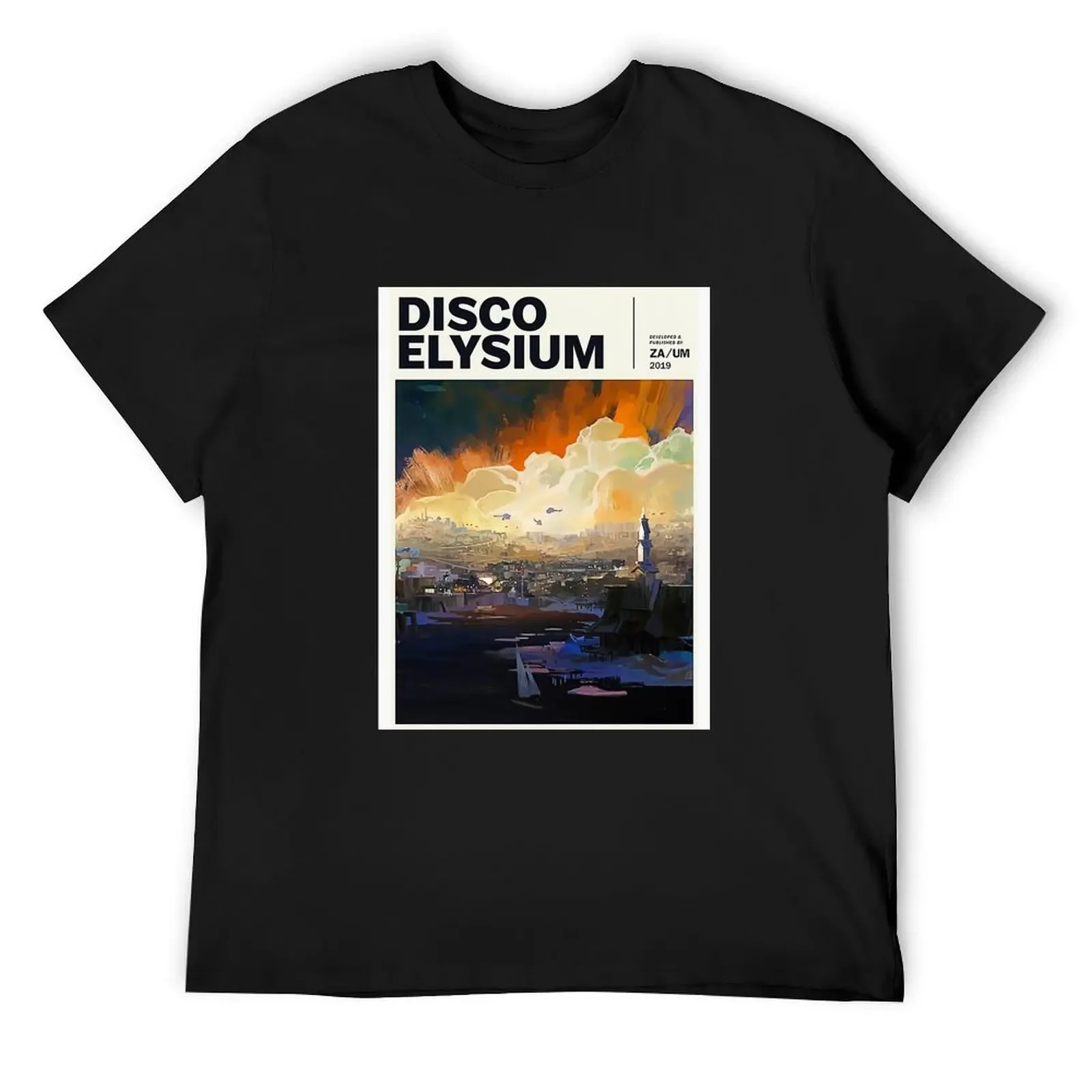 Футболка Disco Elysium эстетическая одежда футболки с рисунком баскетбола черные для