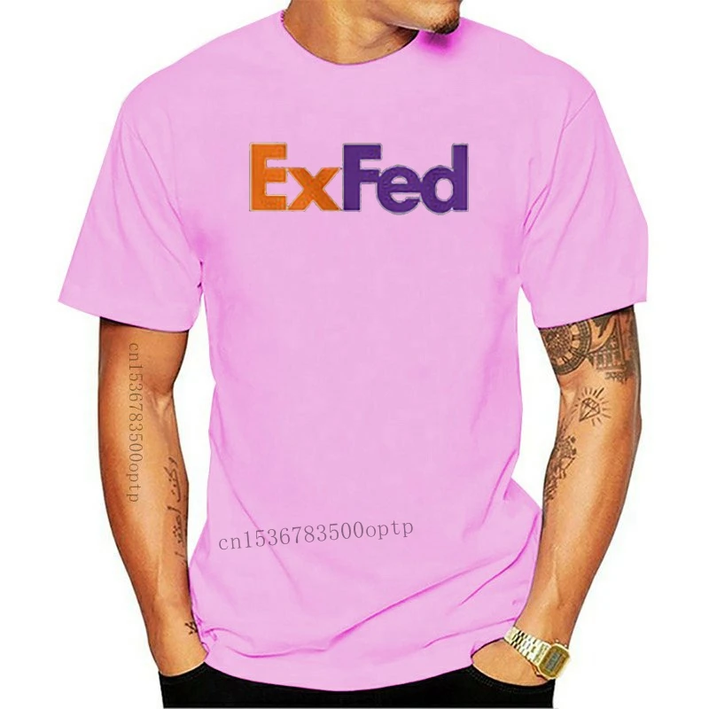 Man Clothing Fedex Exfed Joke Humor Funny Black T Shirt Size S 3Xl