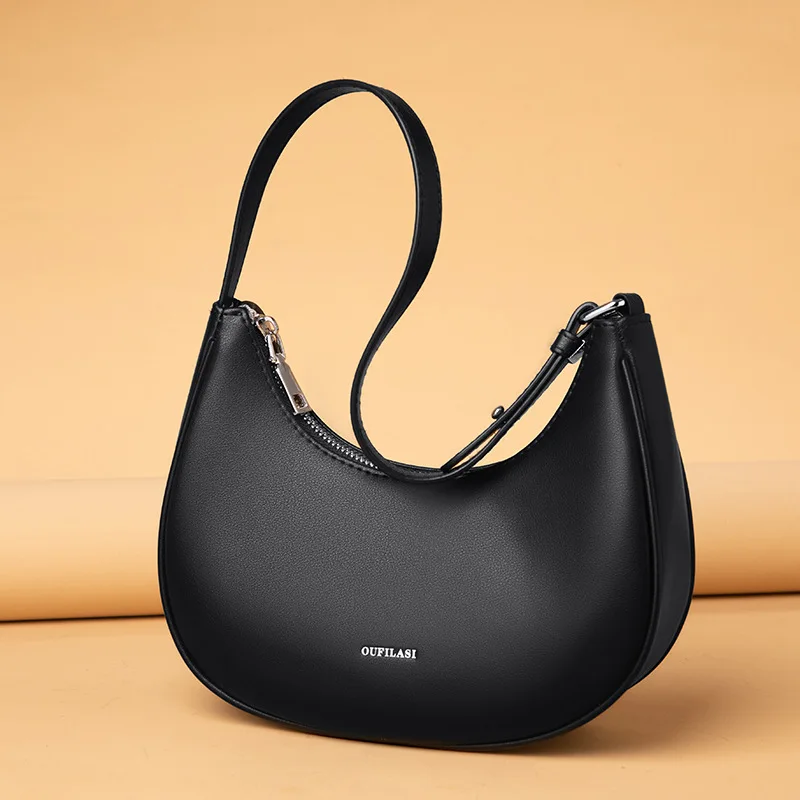 

Fashion Trend Designer Handbags Women'S Genuine Leather High Quality Casual Vintage Girl Tote Lady Shoulder Underarm Bag Shopper