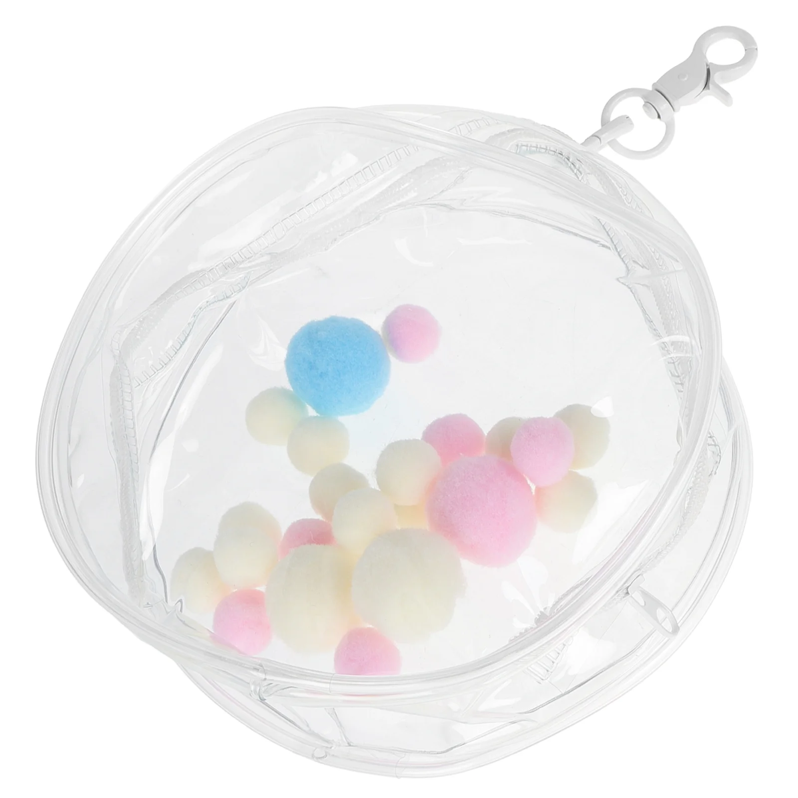 Сумка мини-кошелек-органайзер рюкзак брелок прозрачная витрина портативная