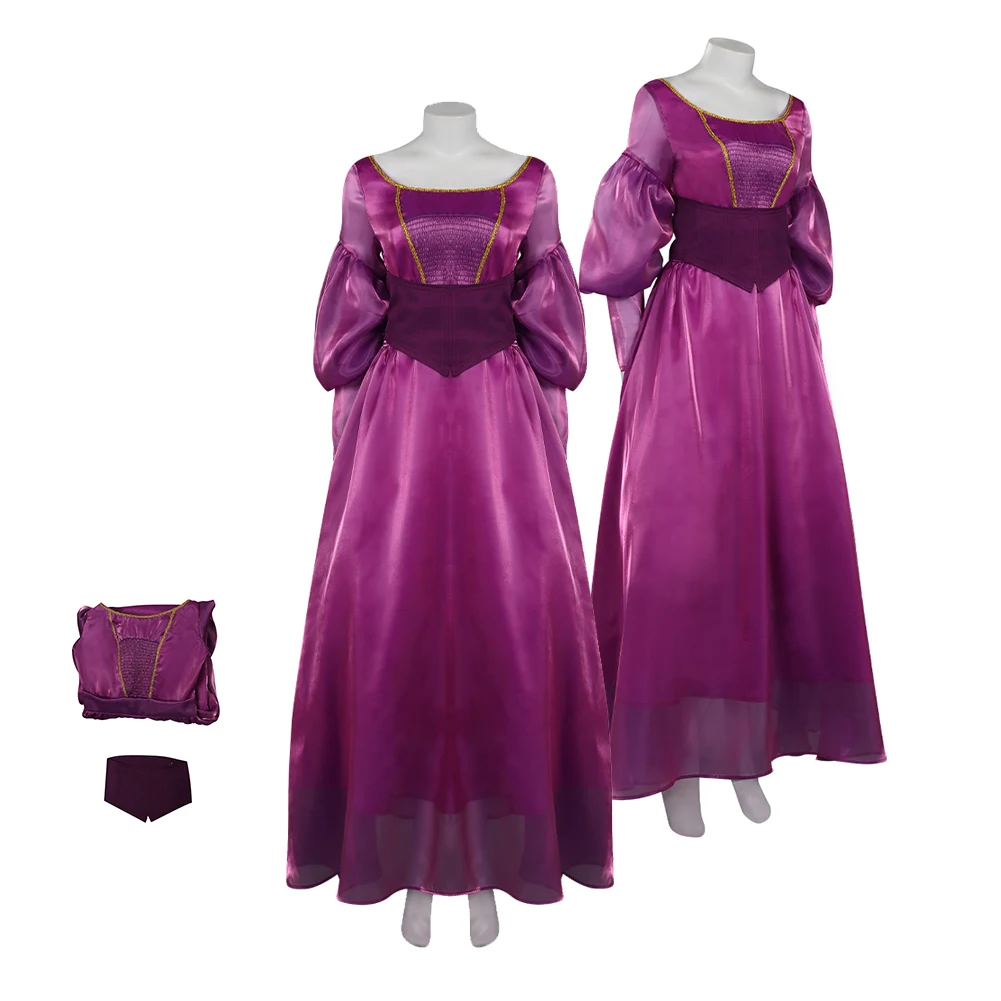 

Аниме Русалка Урсула Косплей Костюм Пояс фантазия Одежда для девочек Хэллоуин Карнавал фотосессия женское фиолетовое платье