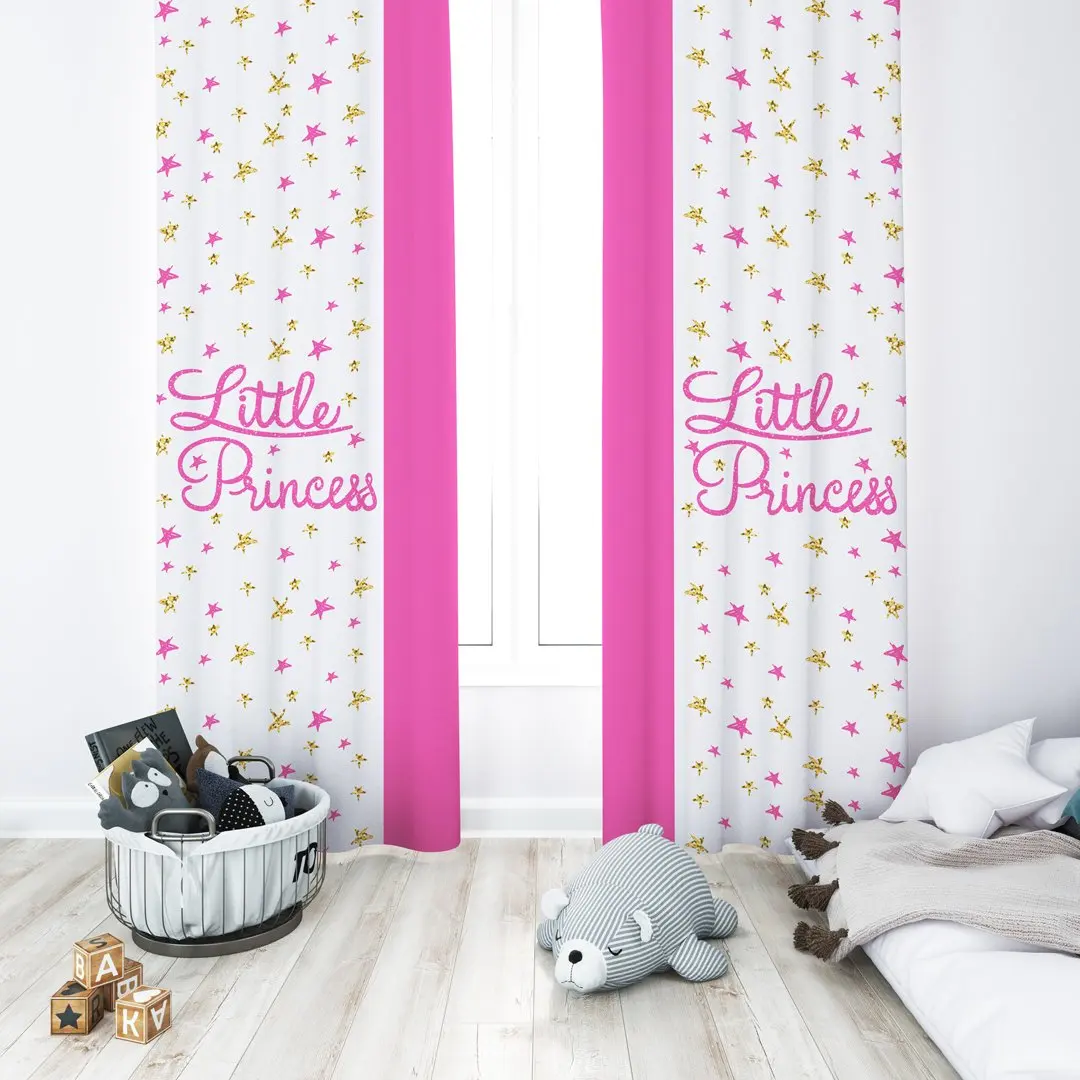 Маленькая принцесса с надписью напечатанная для детской комнаты специальный