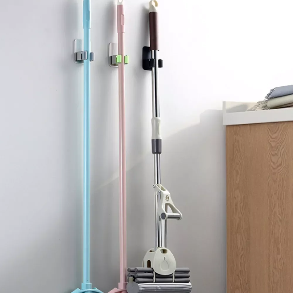 

Stainless Steel Hooks Multi Wall Mounted Mop Organizer Holder RackBrush Broom Hanger Hook Kitchen bathroom Strong Hooks