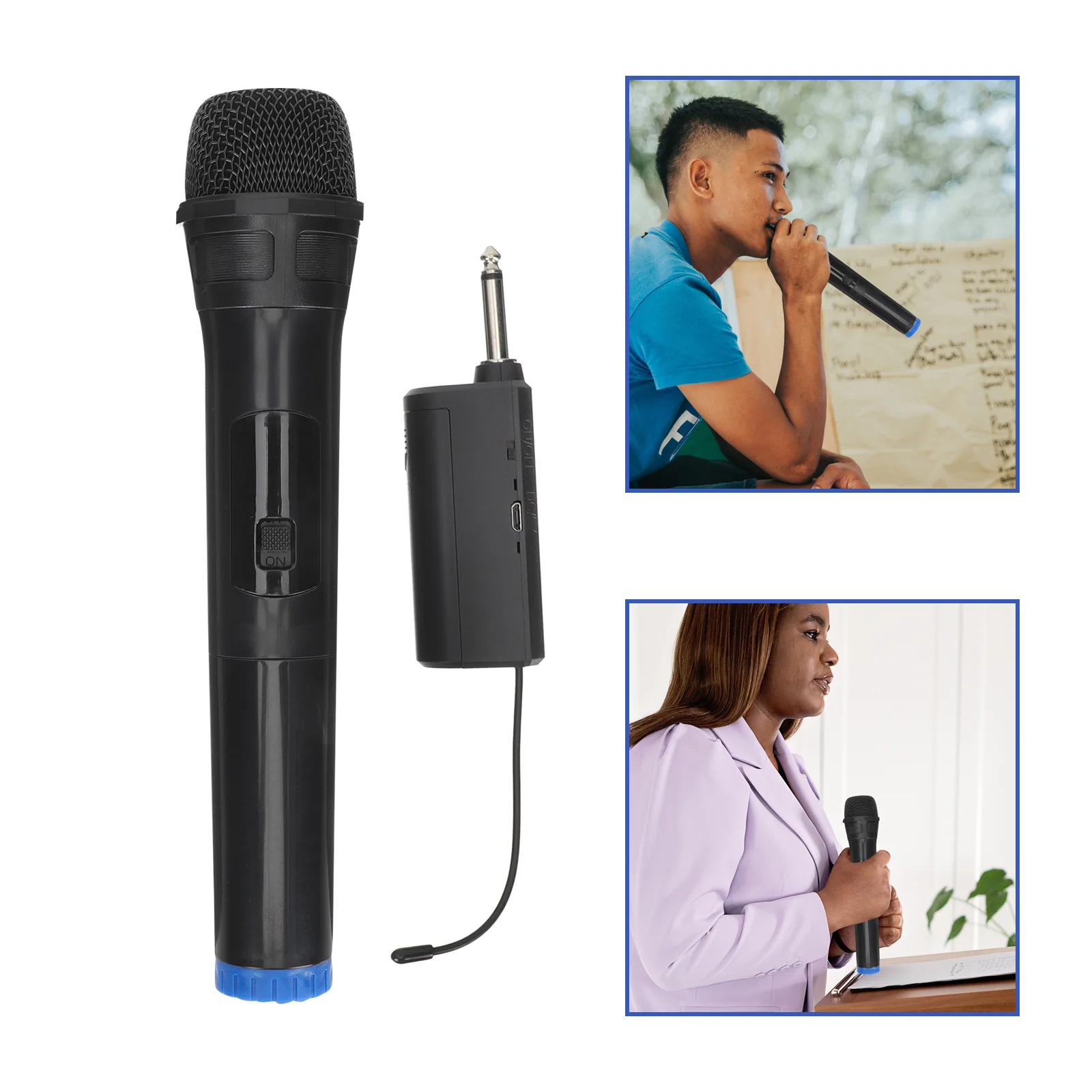 

Microphone Mic Handheld Wireless Cordless Karaoke Microfonos Para Inalambricos Singing Phone Ktv Party Dynamic Metal System