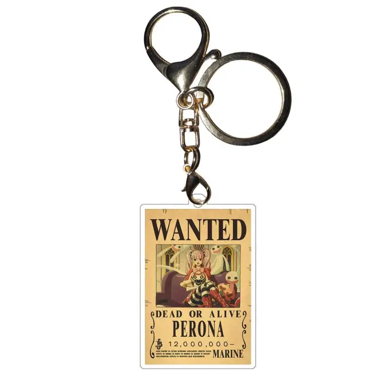 Фото Цельные брелки Roronoa Zoro Nami Rebecca Self Made Wanted Notice, акриловые фигурки героев, подвеска с коллекцией аниме-игр №3