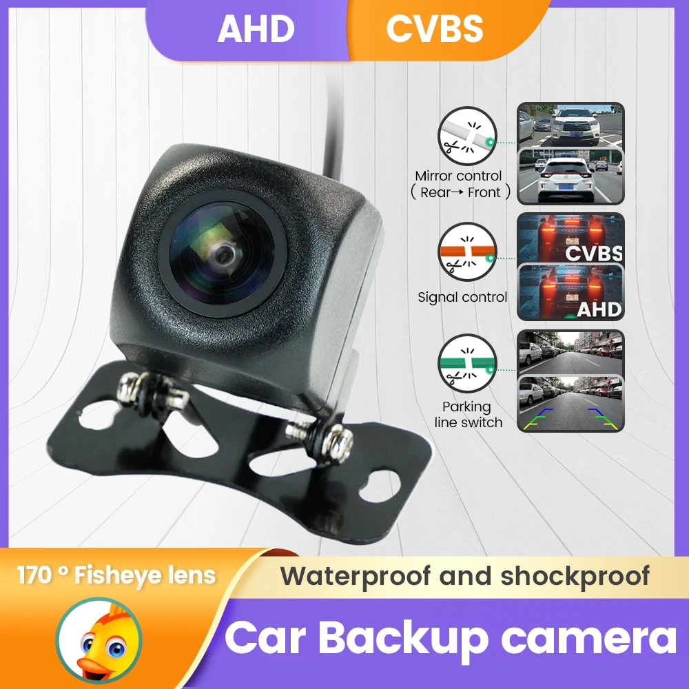 Автомобильные аксессуары AHD CVBS 170 ° Автомобильная камера заднего вида с