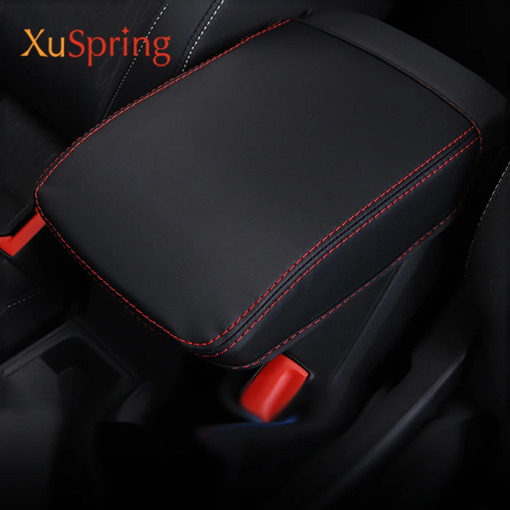 

Накладка на автомобильный подлокотник консоли наволочка для поддержки подушки верхний матовый коврик-вкладыш чехол в автомобиле для VW T-Cross...