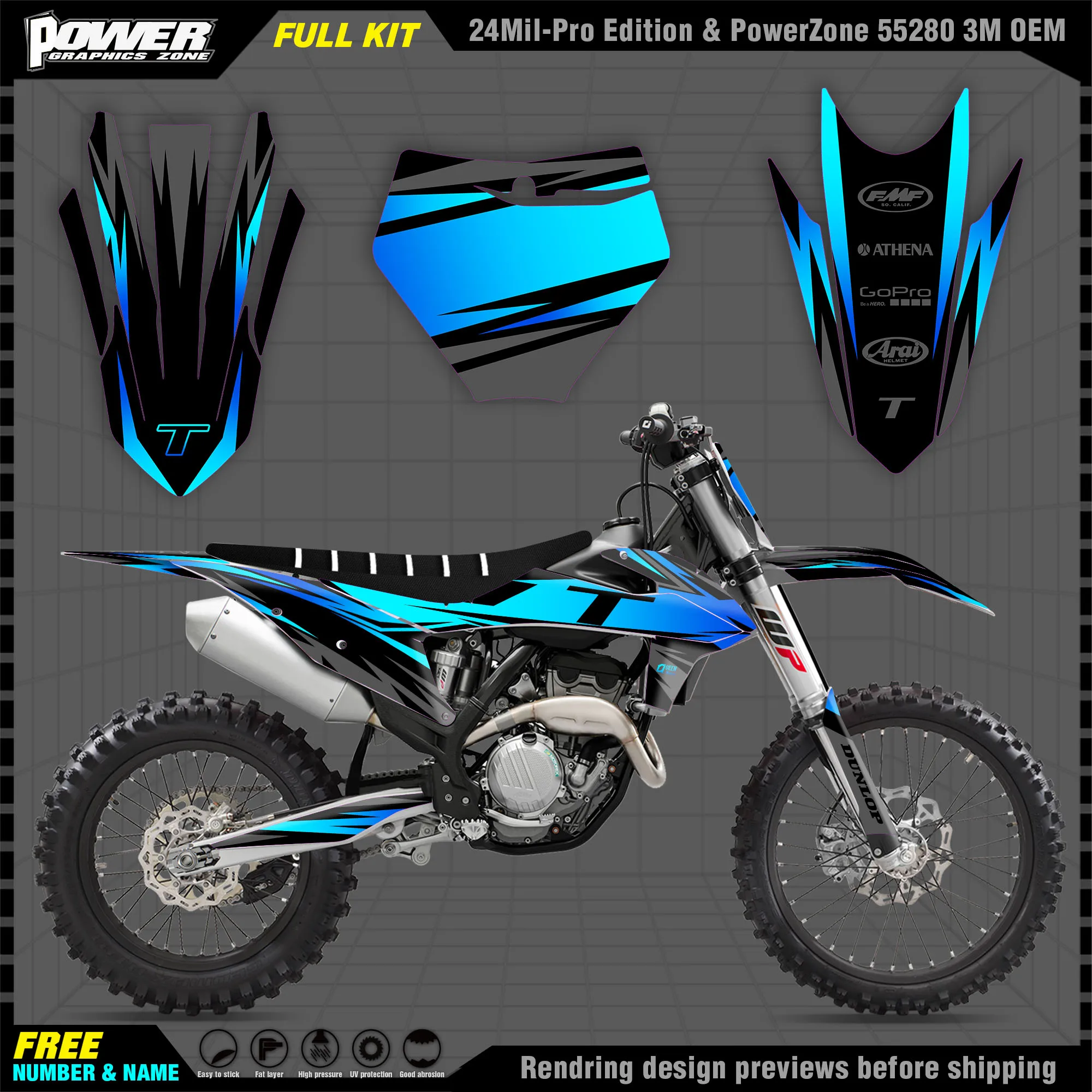 

PowerZone For KTM EXC EXC-F 2020 2021 2022 2023 6DAYS 150 200 250 300 350 450 500 3M Graphics DECALS Stickers SIXDAYS For SX SXF