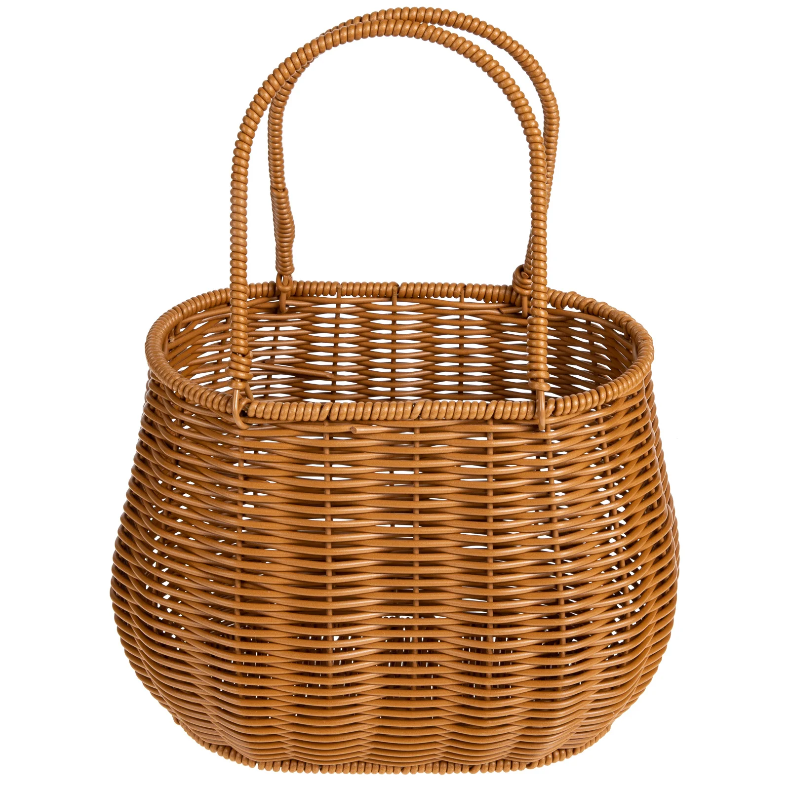 

Basket Flower Storage Wicker Home Woven Rattan Baskets Pot Arrangement Wedding Dried Vase Hand Gift Bucket Garden Hanging