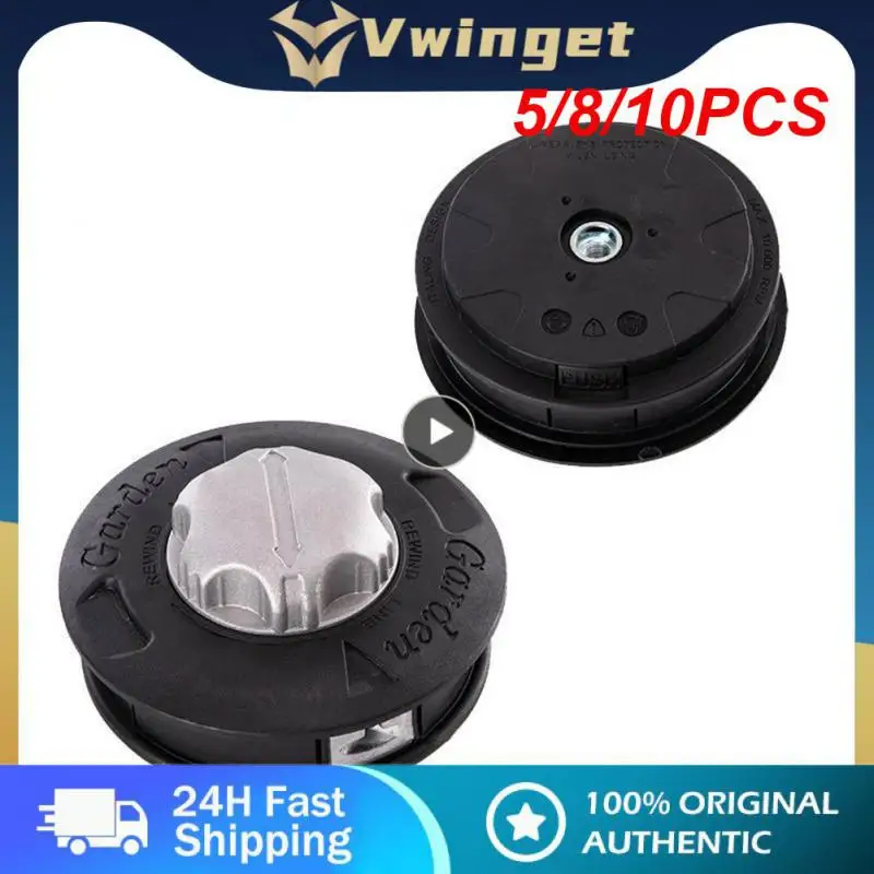 

5/8/10PCS Line String 2 Lines Cutter Head Household Grass Brush Mower Universal Grass Trimmer Bump Spool Garden Accessories