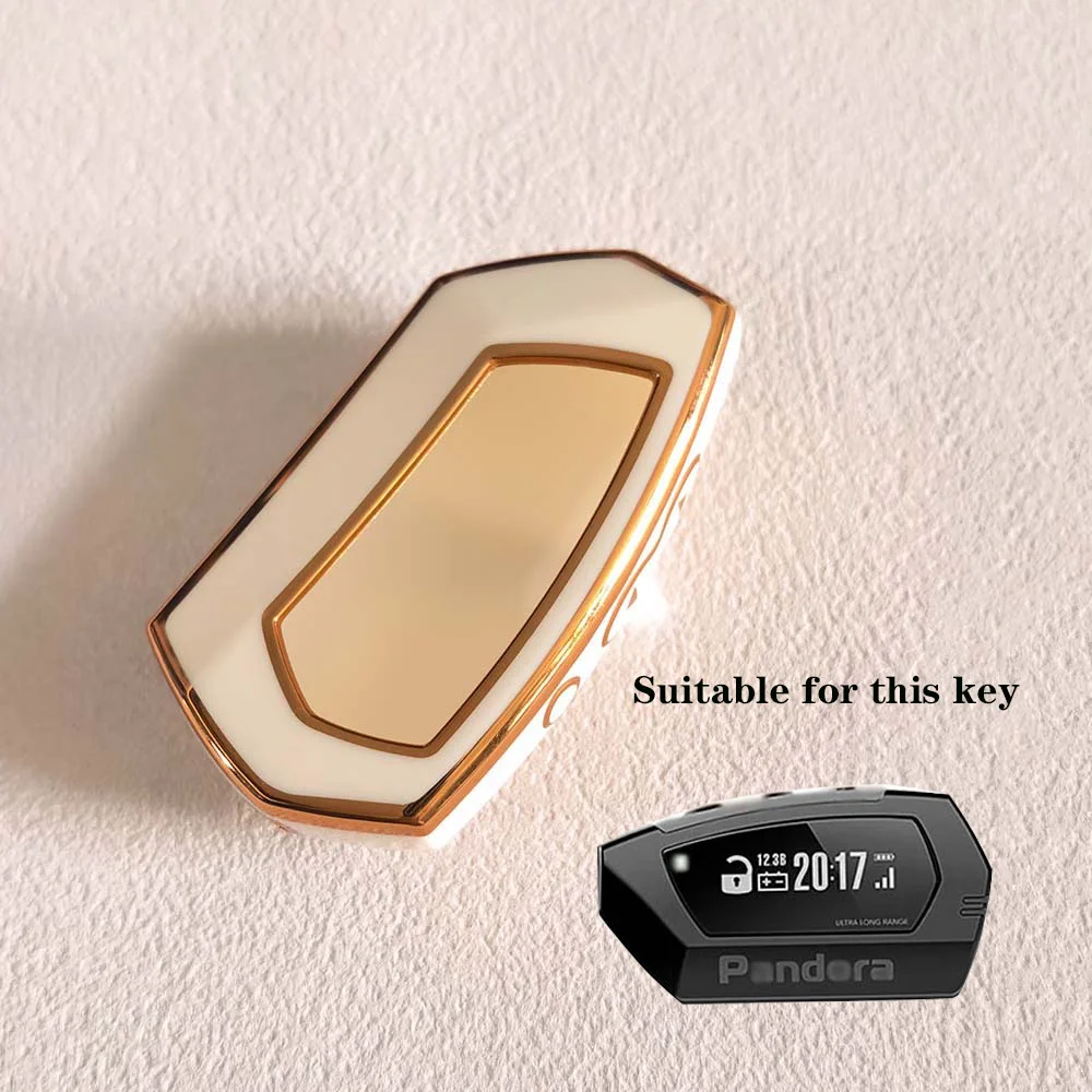 

Чехол для автомобильного дистанционного ключа, крышка, держатель брелока для Pandora DX-90BT DX-91Lora, русская версия, 2-сторонняя ЖК-система автомобильной сигнализации