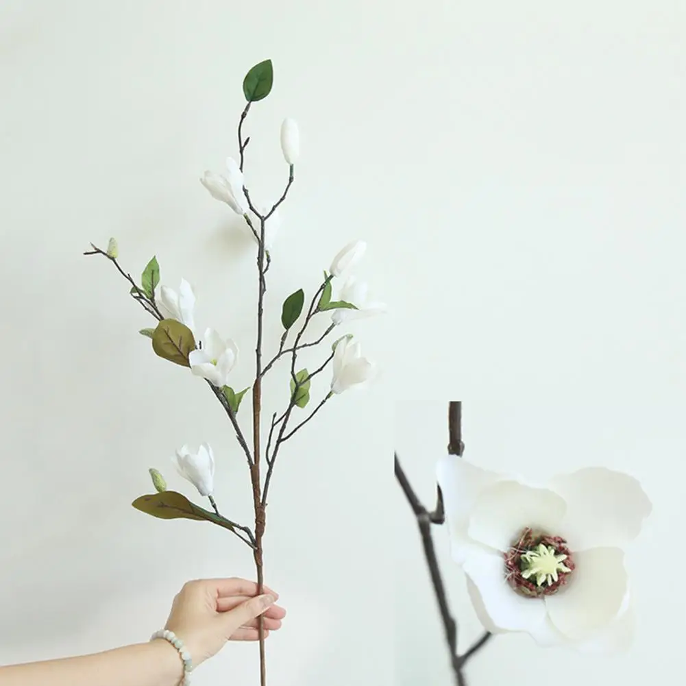 

Non-fading Simulation Magnolia Fresh-keeping Floral Arrangement Fancy Table Decoration Faux Flower Simulation Magnolia