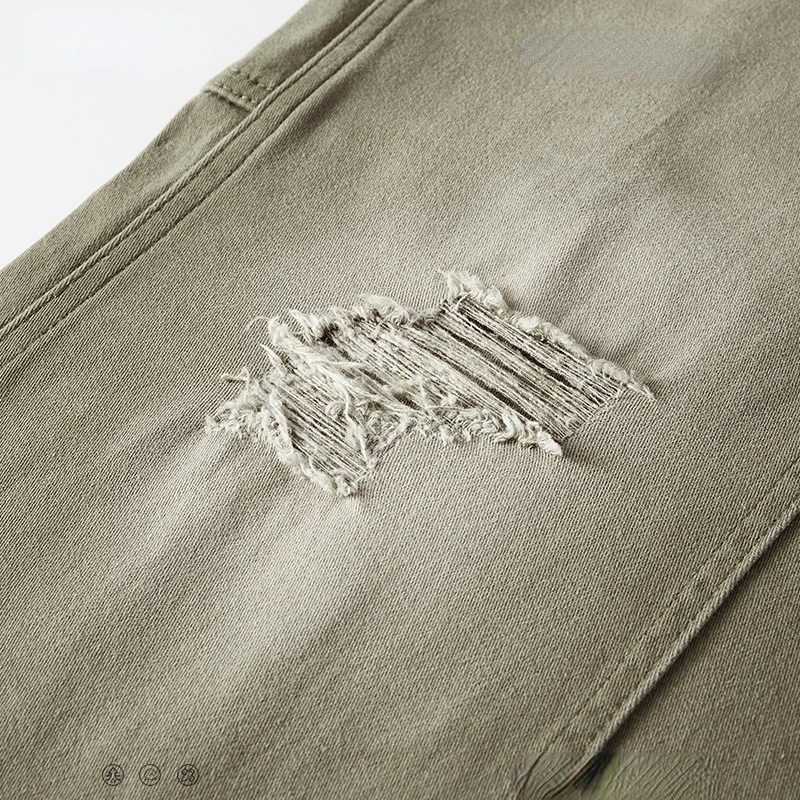 2023 autumn winter washed Cargo Jeans retro High Street Fashion Hip Hop Wide-leg Pants loose Straight casual mens Denim Trouser