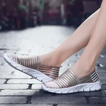 Zapatillas de deporte de malla para mujer, zapatos informales ligeros y transpirables, frescos y poco profundos para exteriores, auténticos, populares y sexys para mujer