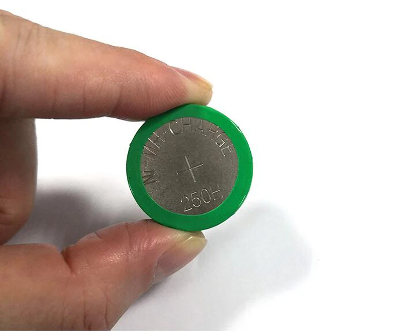 10 шт.лот, 2,4 В, 250 мАч, 2,4 В250H, перезаряжаемая Ni-MH кнопочная батарея для солнечных ламп, электронных игрушек, аварийного освещения, комплект батарей (art.: 3920d89acbbdf) - 3920d89acbbdf