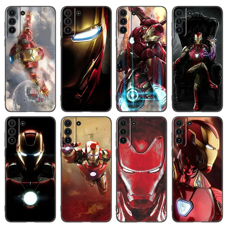 

Mad Man Superhero Ironman Phone Case For Samsung Galaxy S20 S21 FE S22 Ultra S10 Lite S10E S9 S8 Plus S7 Edge Soft Black Cover