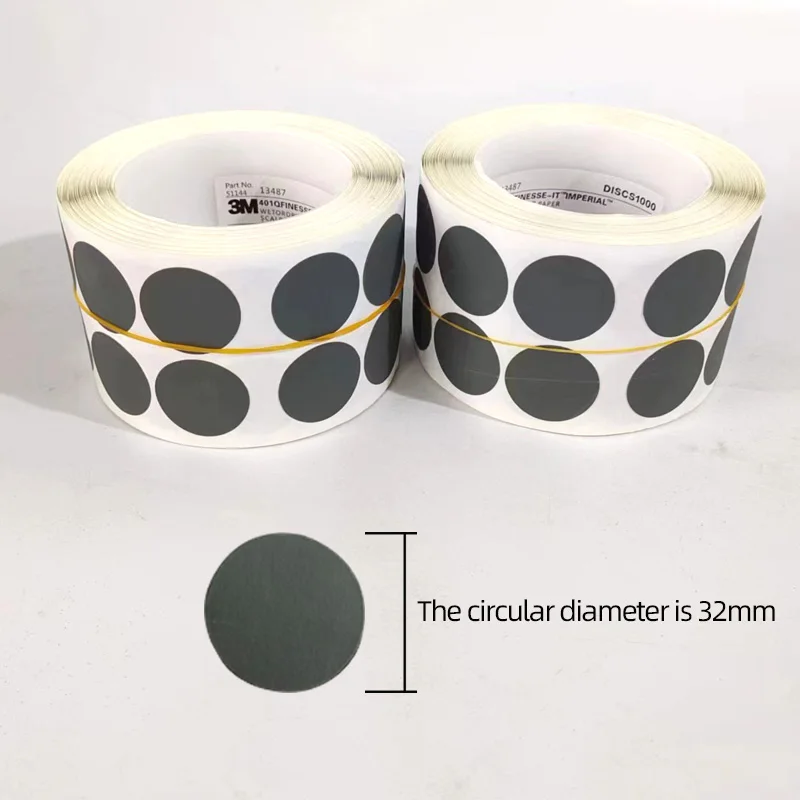

3M 401Q Round Point Sanding Paper 1 "32mm Point Throwing Machine Sanding Dish 2000 Grit Sanding Back Adhesive Sandpaper Abrasive