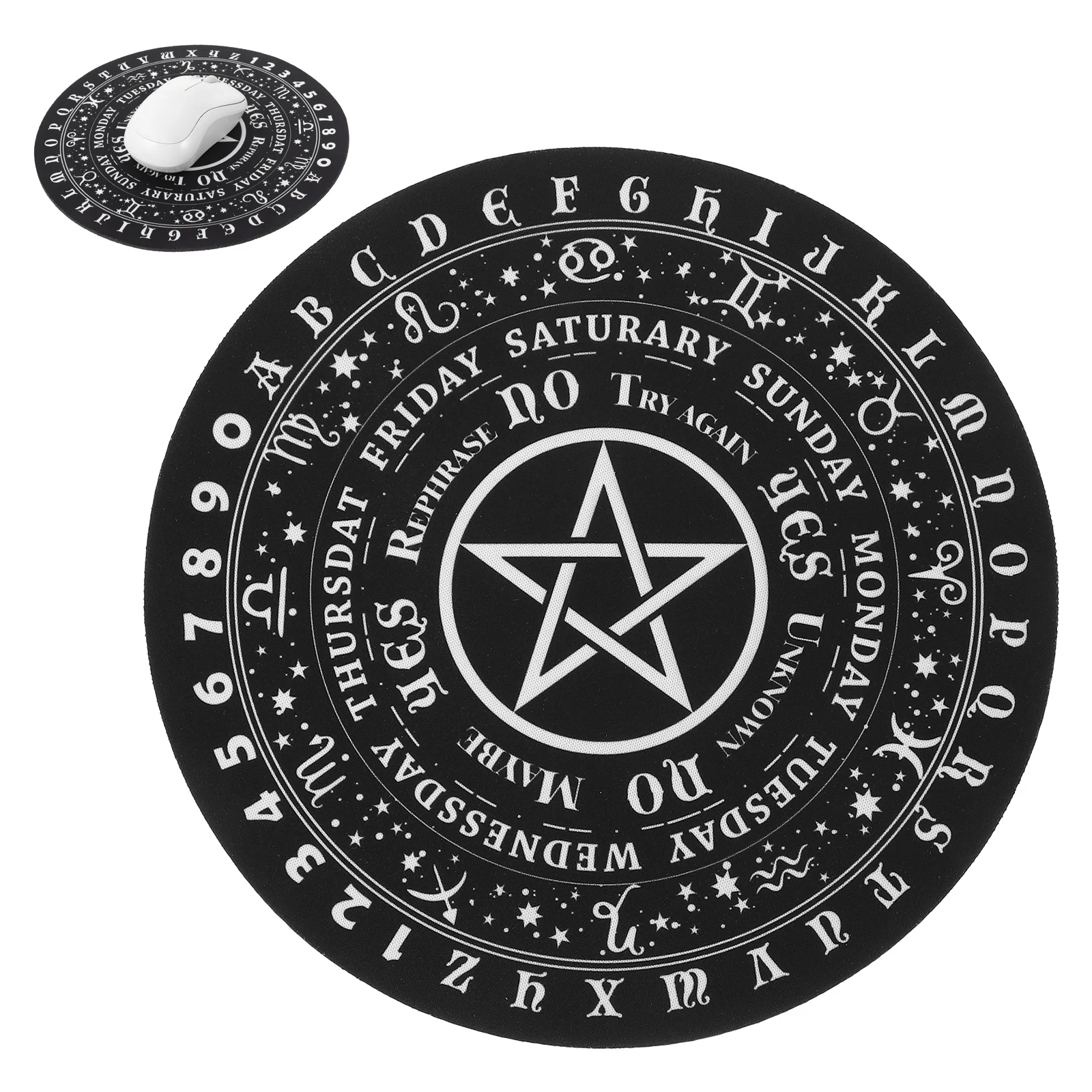 

Rubber Divination Board Table Pendulum Board Divination Board Mat Decoration