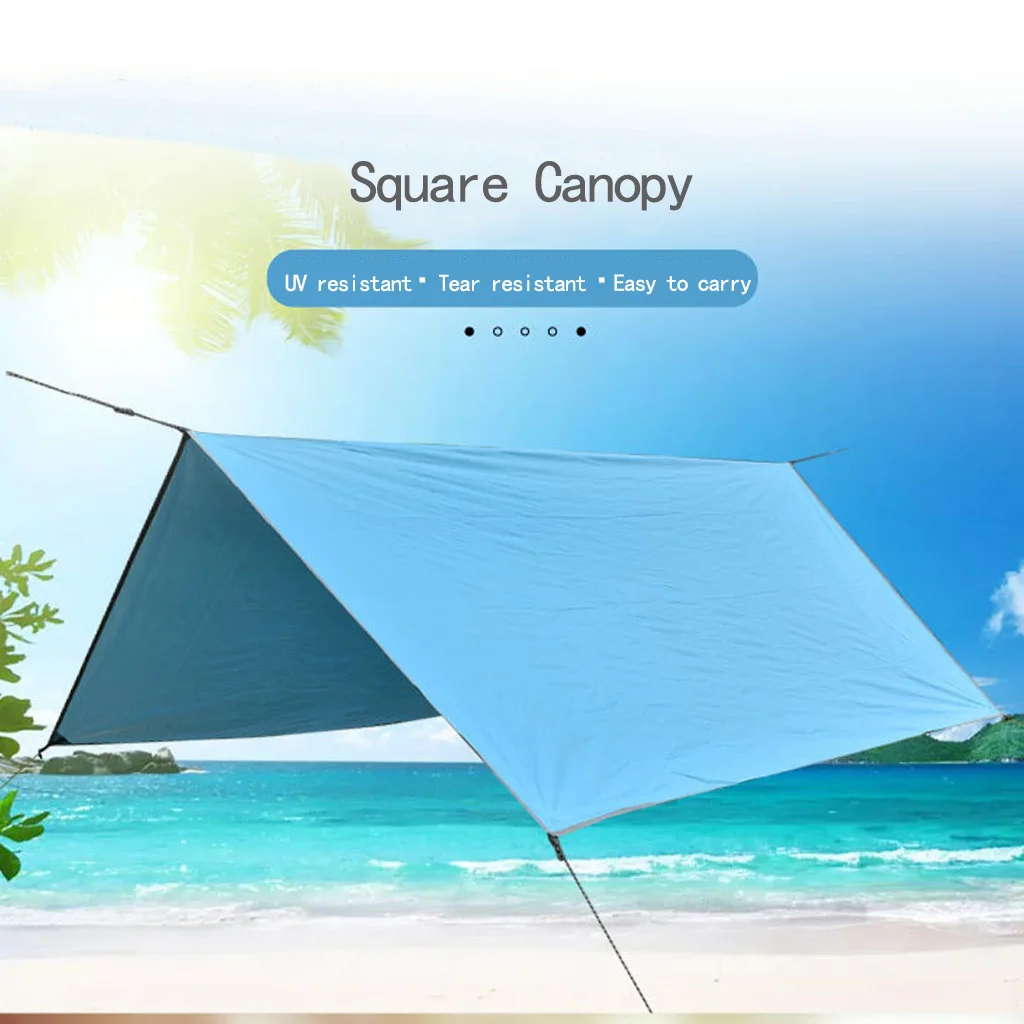 

Outdoor Canopy Cloth 300X300CM 210D Oxford Waterproof Lightweight Camping Tent Tarp Shelter Hammock Rain Fly Cover Sun Shade