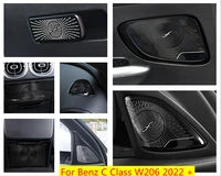 for benz c class w206 2022 2023 stainless steel accessories dashboard air ac pillar a speaker armrest anti kick panel cover trim