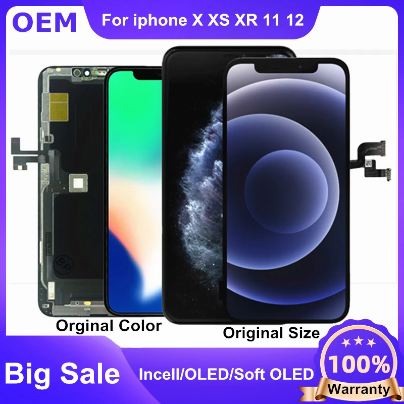 Оригинальный мягкий ЖК-дисплей OEM Pantalla OLED для iPhone X XS 11 Pro, ЖК-дисплей, ЖК-экран, дигитайзер для iPhoneXR 13 12 Pro Max Оригинальный мягкий ЖК-дисплей OEM Pantalla OLED для iPhone X XS 11 Pro, ЖК-дисплей, ЖК-экран, дигитайзер для iPhoneXR 13 12 Pro Max
