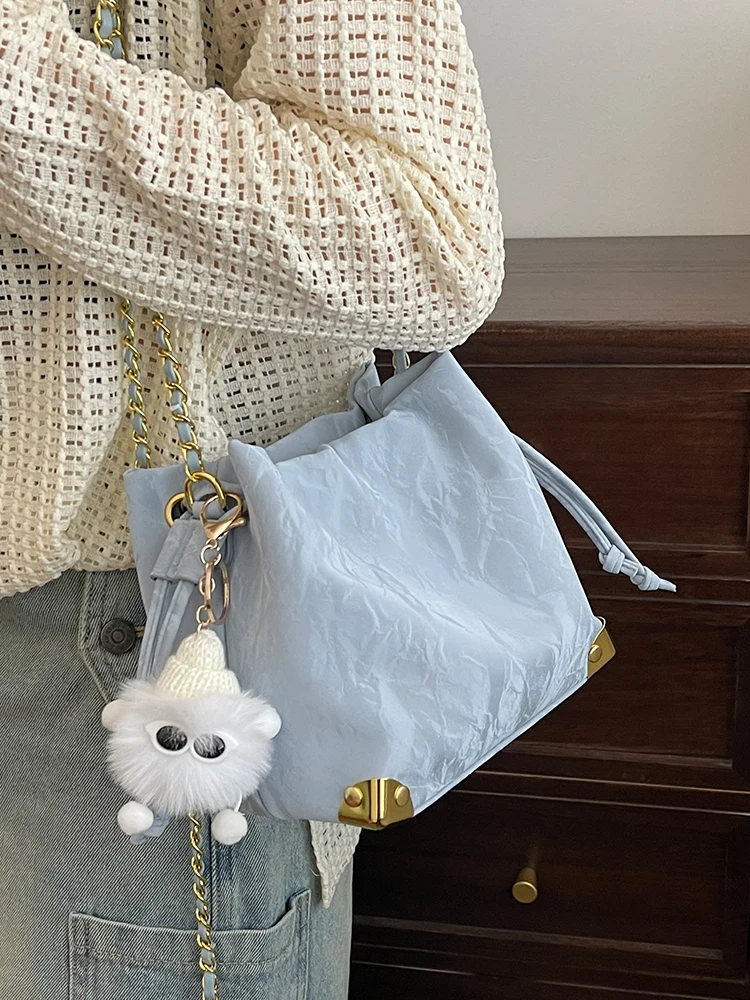 Необычная женская сумка 2024 Новое поступление осенне-зимняя модная сумка-ведро с