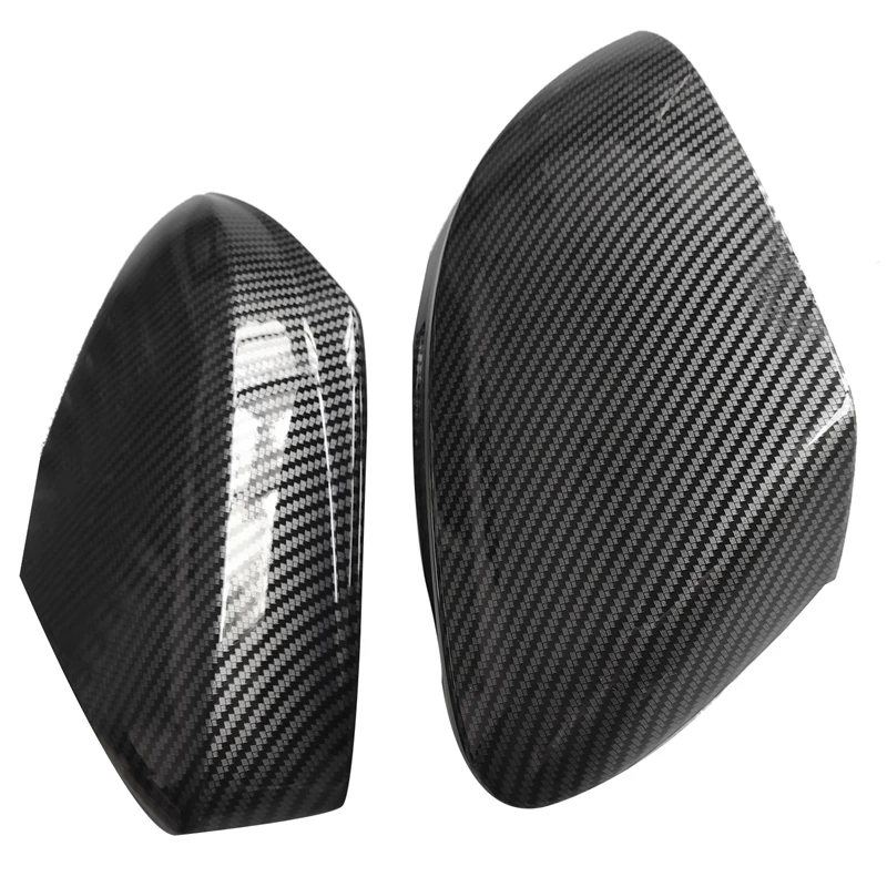 

Car Carbon Fiber ABS Car Rear View Door Wing Mirror Side Mirror Cover Caps Cover Trim For Hyundai Custo 2022 LHD