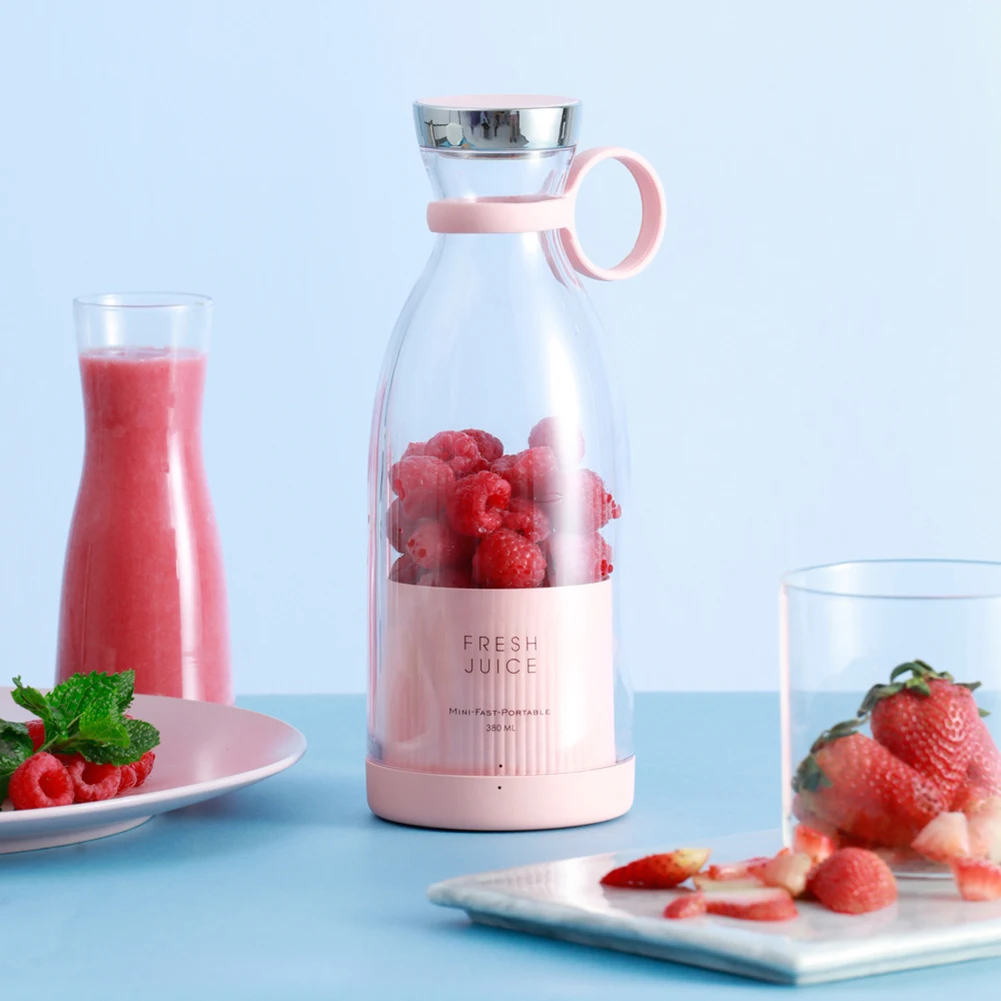 

Portable Electric Juicer Blender Wireless Mini Fruit Mixers Juicers Fruit Extractors Food Milkshake 380ML Juice Maker Machine