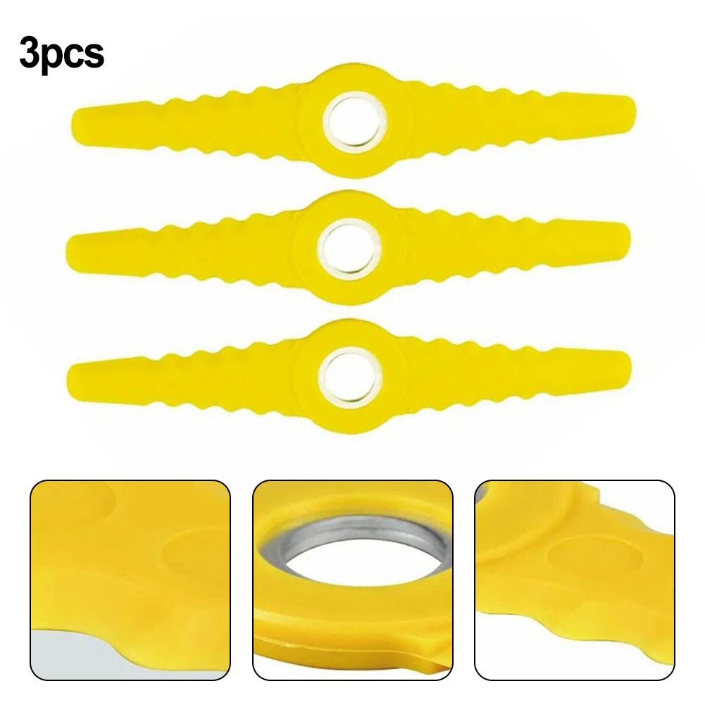 

3pcs Grass Trimmer Plastic Blade Brush Cutter Head Blades Fits SB600E SB601E SB602E Electric Trimmer Edger String Trimmer Part