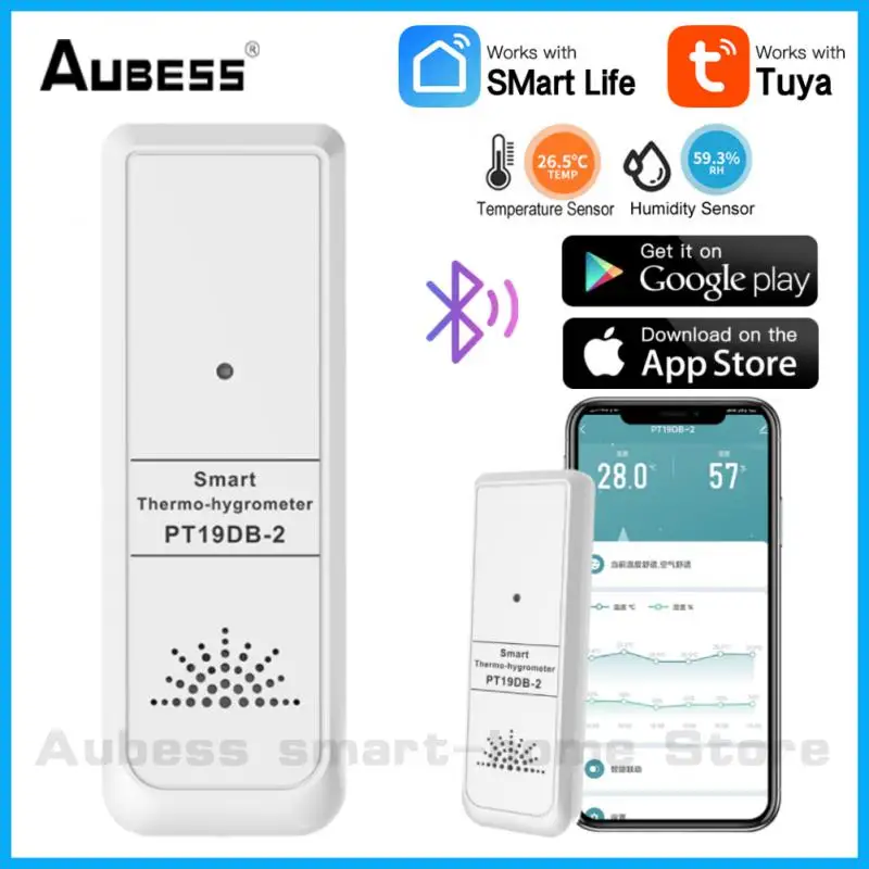 

Метеостанция Tuya компактная с Bluetooth, термометр, гигрометр, комнатный электронный высокоточный датчик влажности