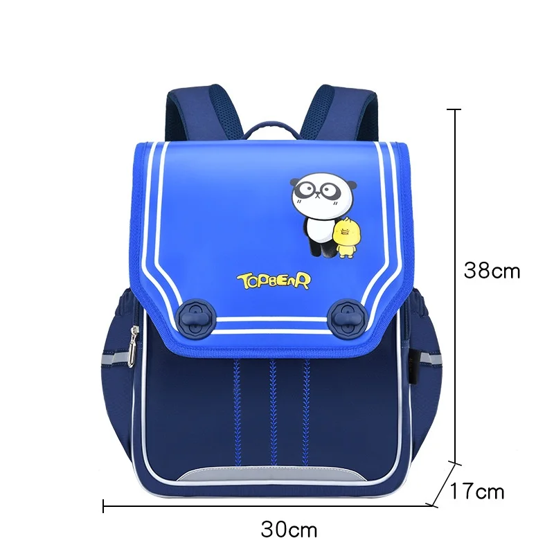 Children Cute Cartoon Panda Rabbit Backpacks New Girl Boy British Style PU Students Large Capacity Cartoon Schoolbags All-match