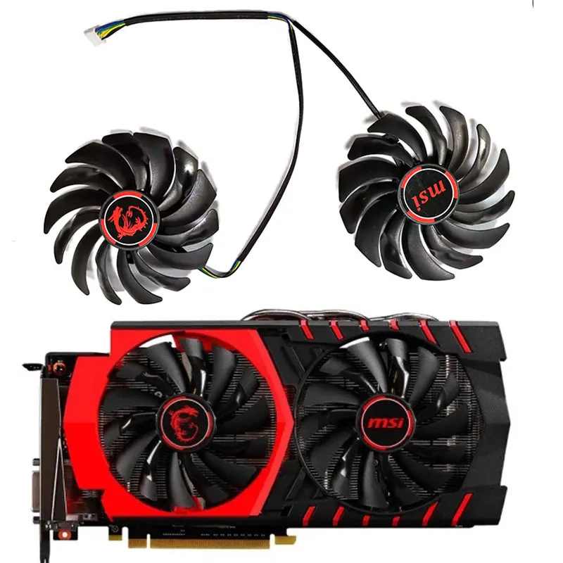 

95MM PLD10010S12HH Fans & Cooling For MSI GTX 1060 1070 1080 TI RX 470 570 RX580 Gaming GPU Video Card Fan