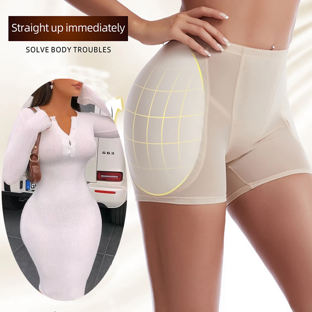 Hip Enhancer Buttocks Shapewear Women Body Shaper Butt Lifter Panties with Hip Pads
