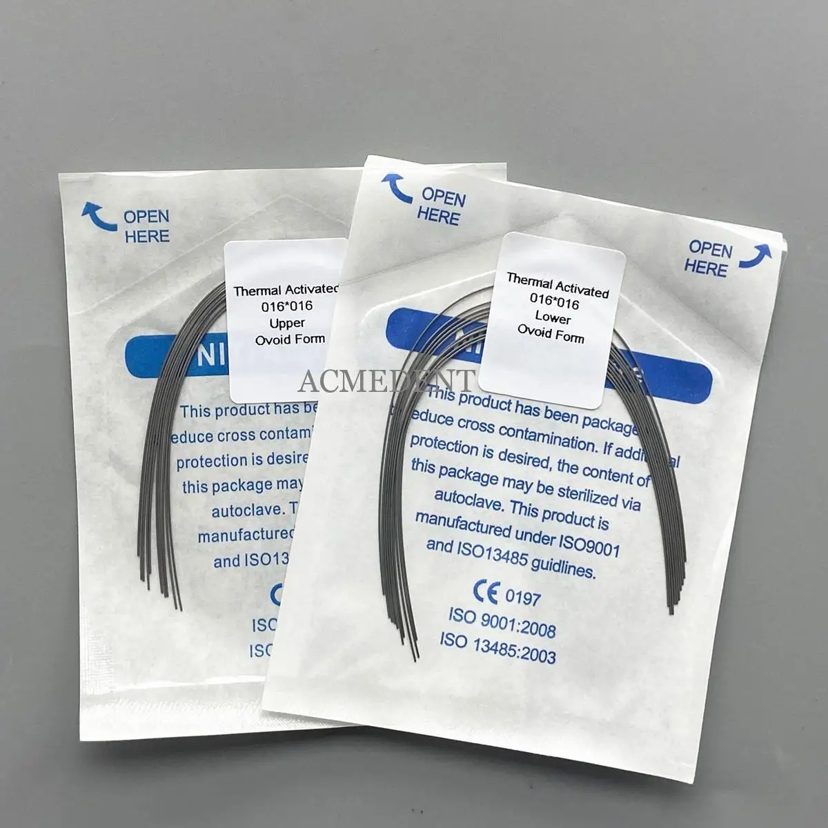 

5~100Pack Dental Thermal Activated Wires Niti Ovoid Rectangle Arch Wire Heat Ortho 16X16 1pack /10pieces