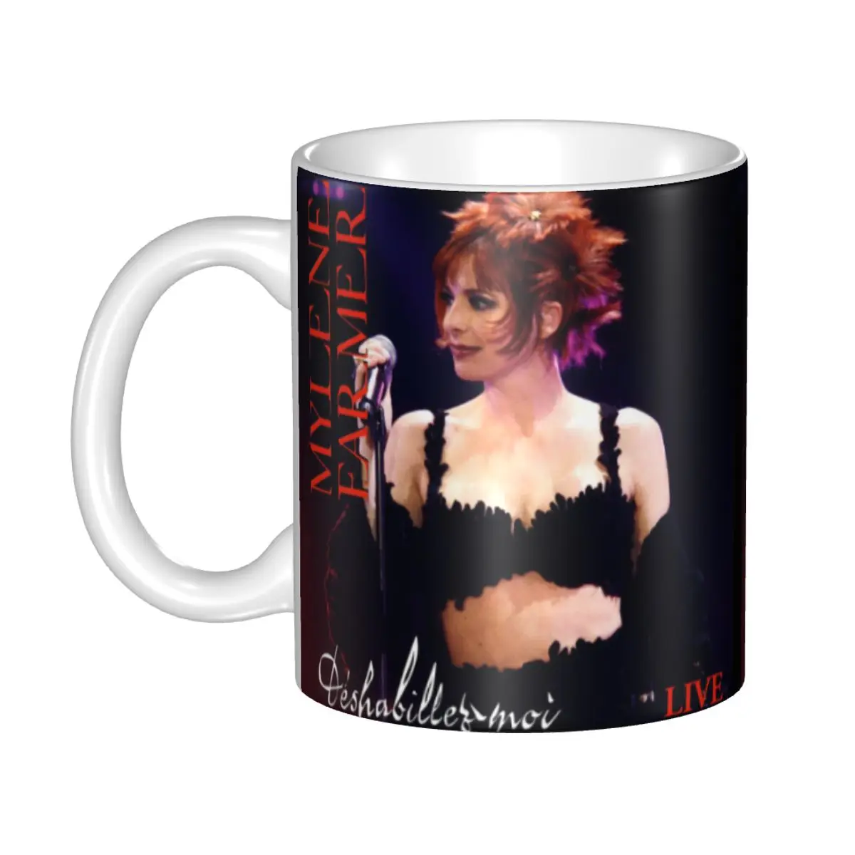 

Персонализированные красивые Mylene фермерские кофейные кружки «сделай сам», французский певец, керамические чашки для чая и молока, мужские ...