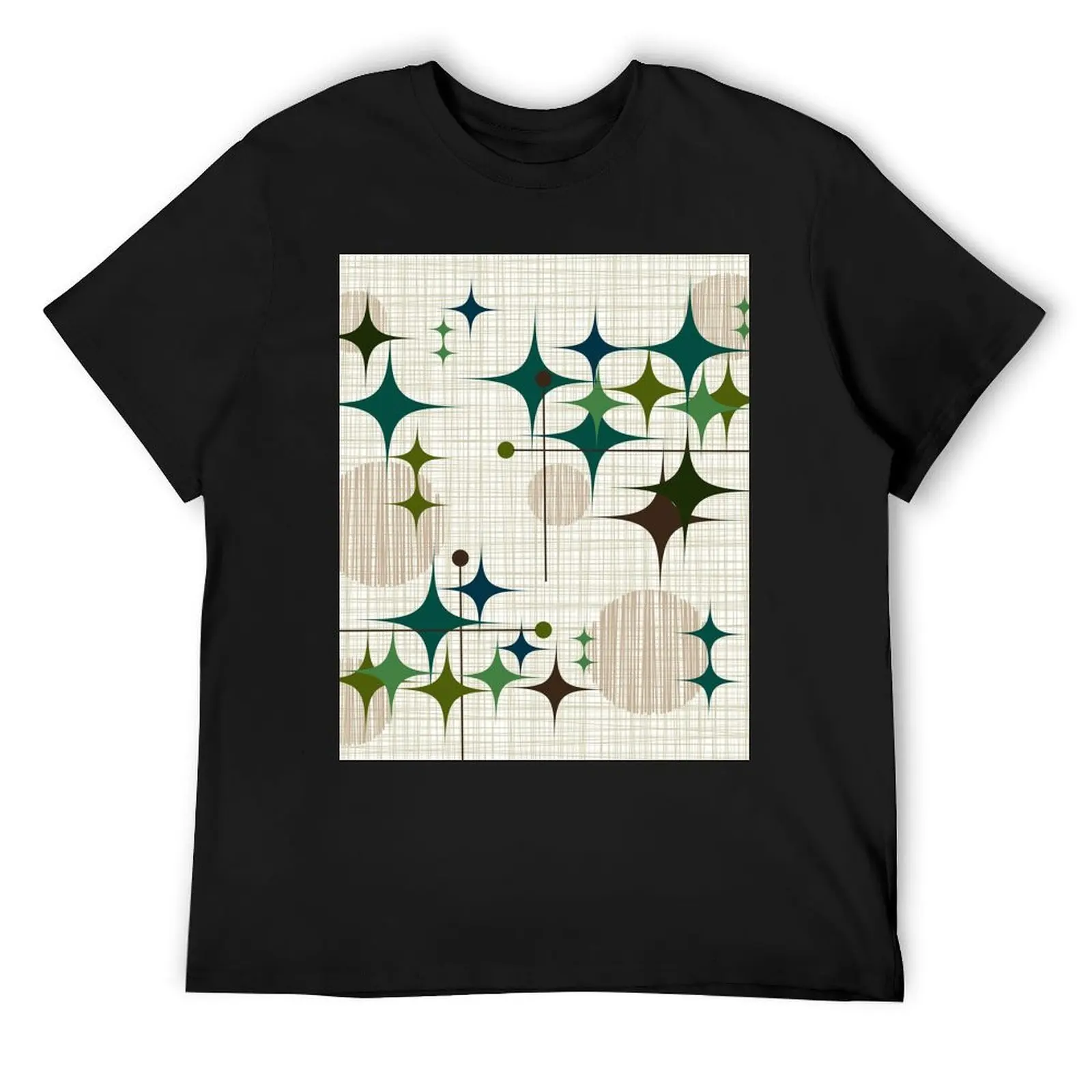 Футболка Eames Era Starbursts and Globes 1 (bkgrnd)