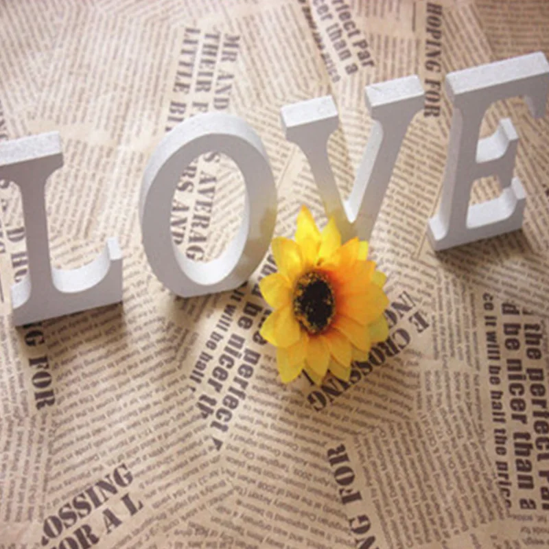 

Diy Freestanding Wood Wooden Letters White Alphabet Wedding Birthday Party Home Decorations Personalised Name Design Room Decor