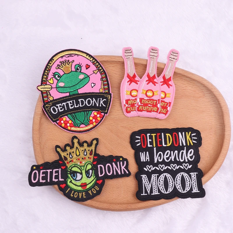 Нашивки с эмблемой Oeteldonk вышивка для одежды карнавальная лягушка железная