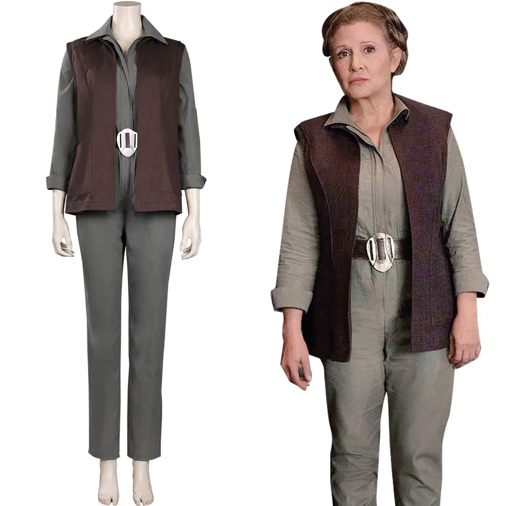 

Костюм принцессы Leia для косплея, комбинезон, жилет с поясом, наряды, костюм для работы на ферме, реквизит для Хэллоуина и карнавала