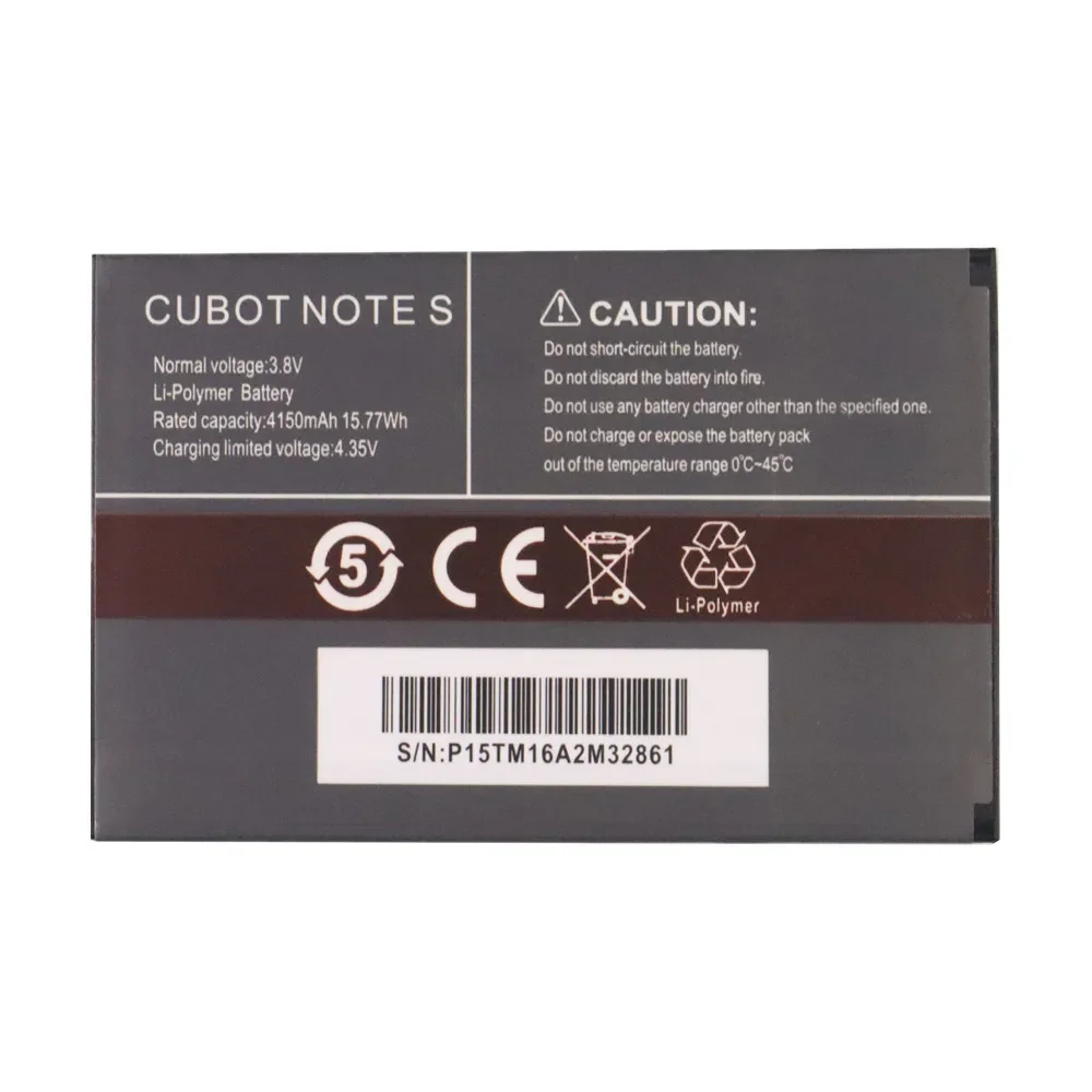 4150 мАч 100% оригинальный аккумулятор для смартфона CUBOT Note S запасная батарея