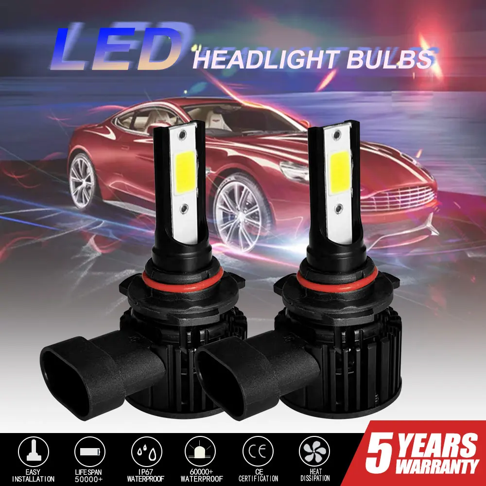

High Power Headlight H7 Durable Dual Side 360degree Lighting Angle Cob Bulb Car Lights Car Accessories Led Headlight Bulb