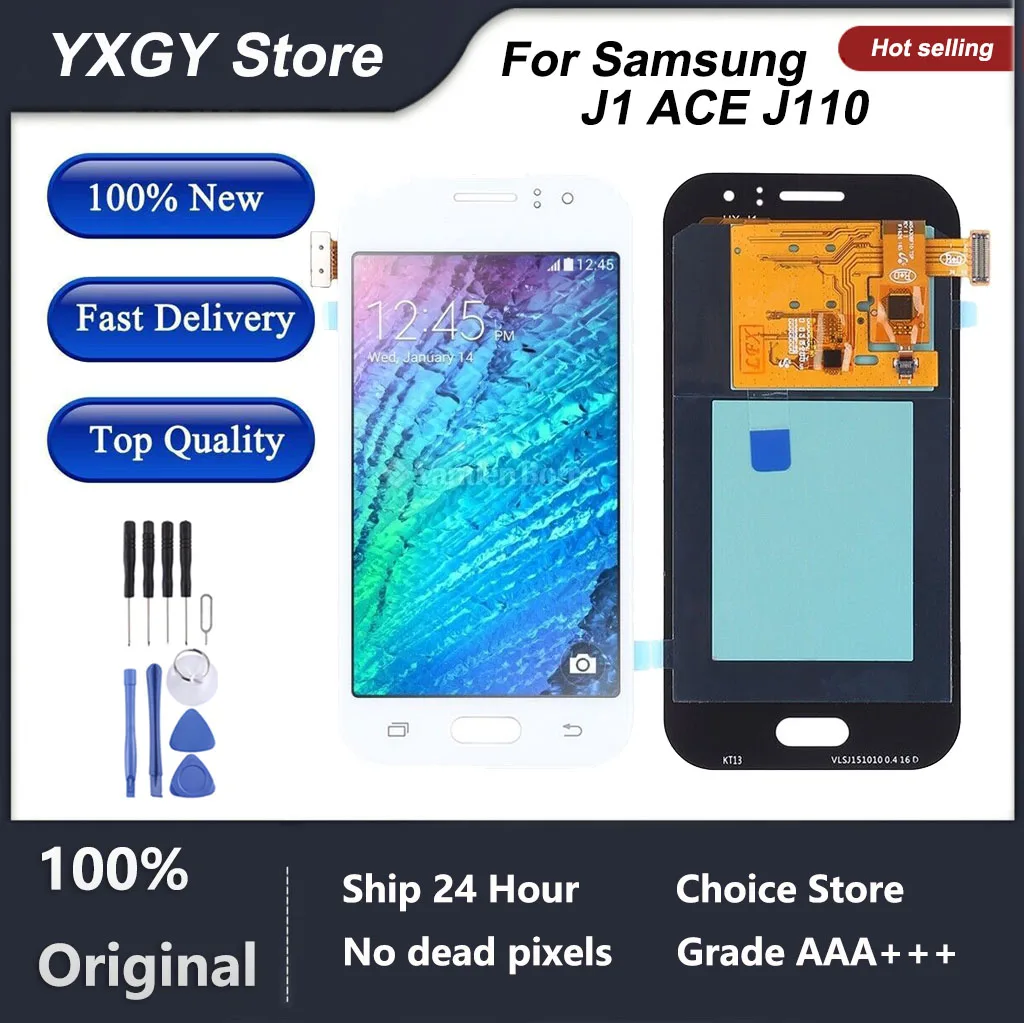 ЖК-дисплей AMOLED J110 для Samsung Galaxy J1 ACE J110 J110F J110H, дисплей с сенсорным экраном 4,3 дюйма, дигитайзер, запасные части