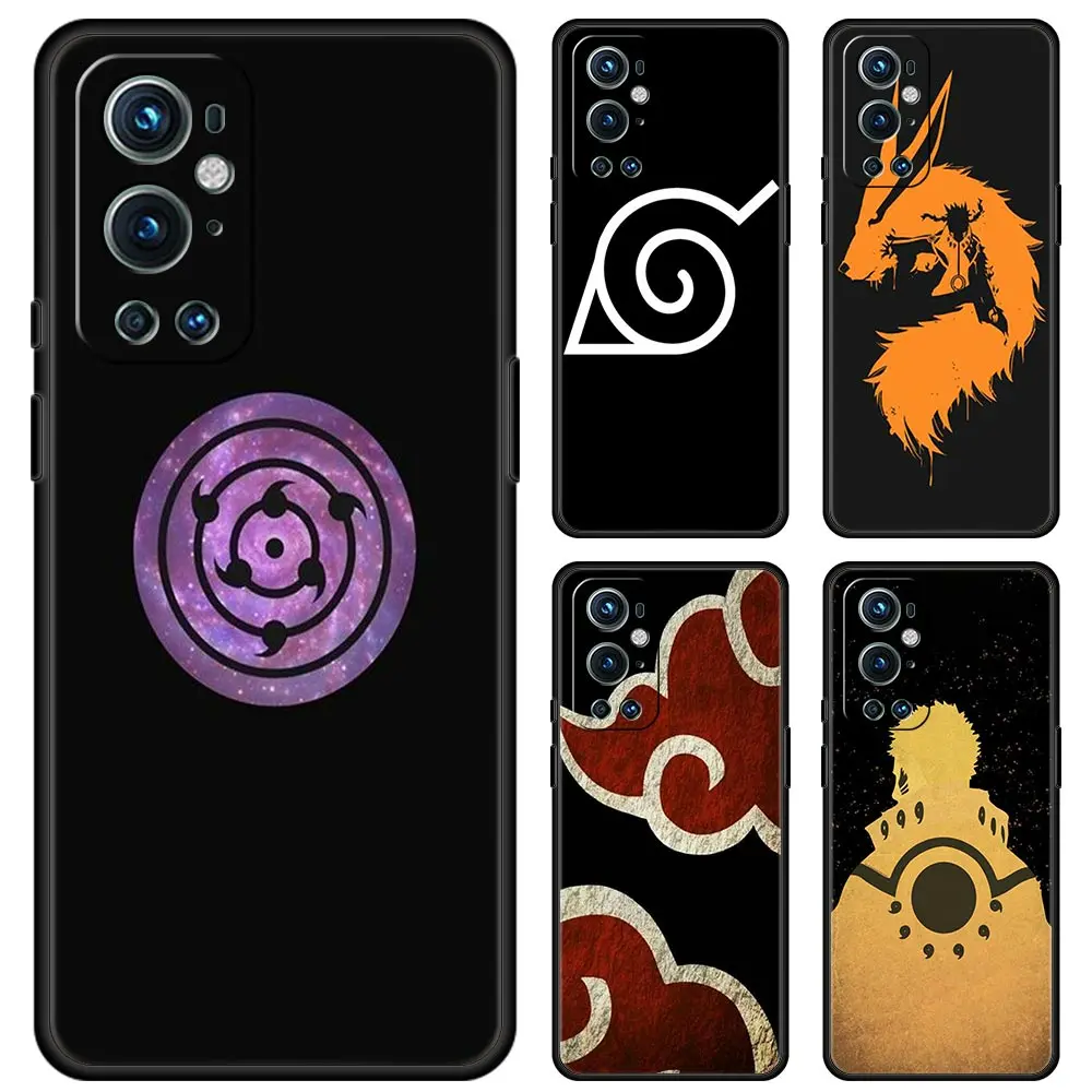 Чехол с рисунком из аниме Наруто на черном фоне для OnePlus 8T чехол телефона 7 Pro 9 9R 8