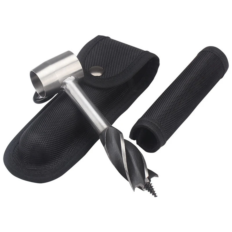 

Manual Auger Drill Hand Drill Digger Auger Outdoor Auger Drill Bits Bushcraft Survival Tools For Chopping Camping Gear