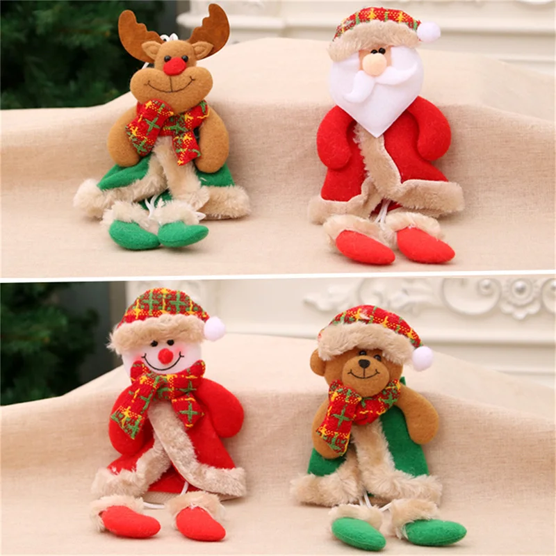 

Christmas Tree Pendants Dolls Santa Claus Snowman Scene Christmas Decorations
