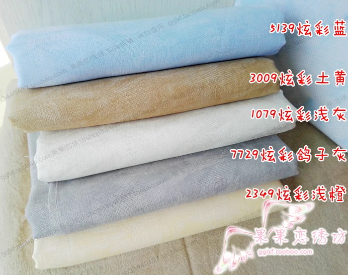 Немецкая ткань ZW 3984 32ct хлопчатобумажная для вышивки крестиком вышитая в горошек